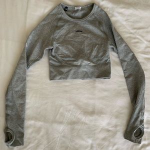 GYMSHARK CROPPED FLEX LONG SLEEVE